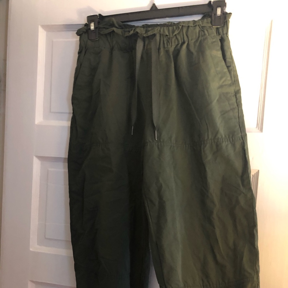 Urban Outfitters green cotton cargo style pants